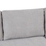 104" Pull Out Sleeper Sofa Reversible L - Shape 3 Seat Sectional Couch with Storage Chaise and 2 Stools for Living Room Furniture Set,Gray - SG000430AAE - image - 28