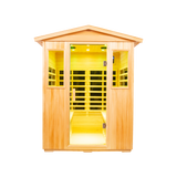 Four person Basswood Far-infrared outdoor sauna room - Home Elegance USA