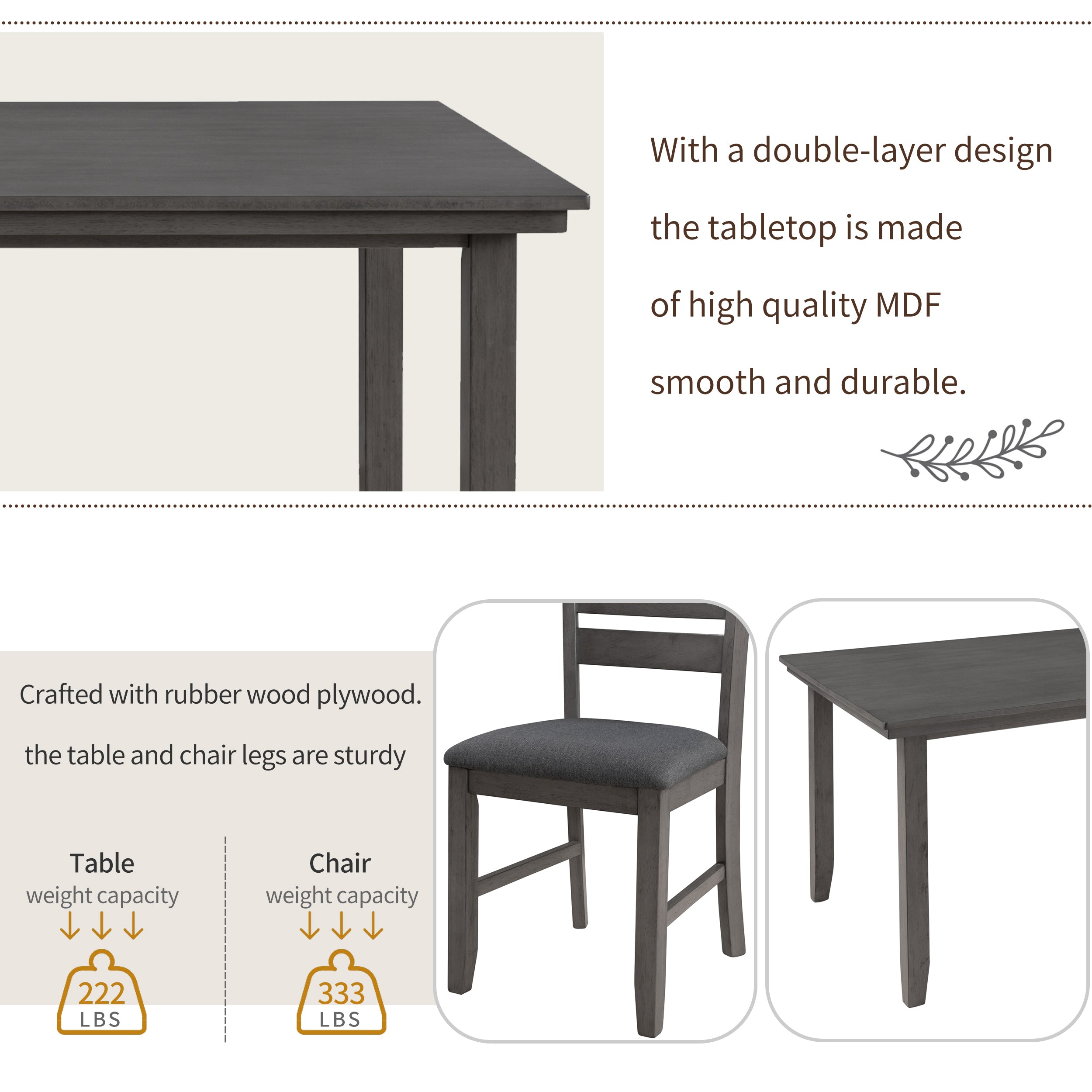 Dining room chairs discount high weight capacity