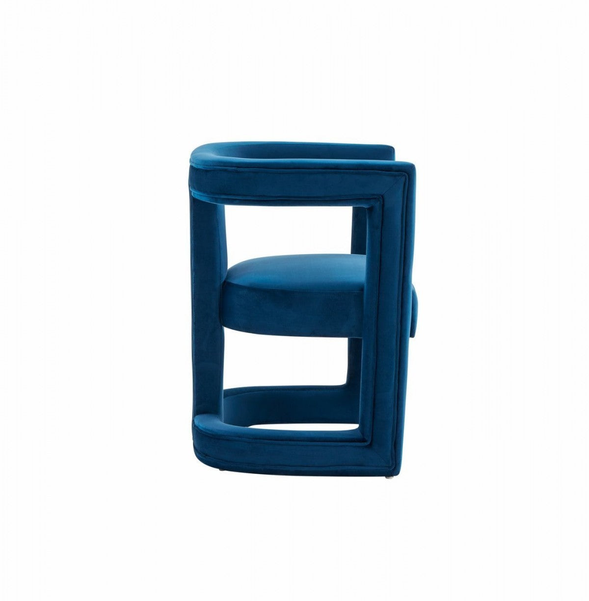 Modrest Kendra Modern Blue Fabric Accent Chair - Home Elegance USA