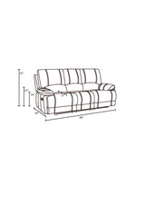 Global United Leather-Air Recliining  Sofa - Home Elegance USA