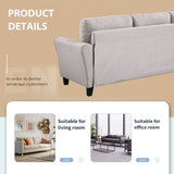 Modern Living Room Sofa Set Linen Upholstered Couch Furniture for Home or Office ,Light Grey,(2+3-Seat,Old Sku:SG000367AAA) Home Elegance USA