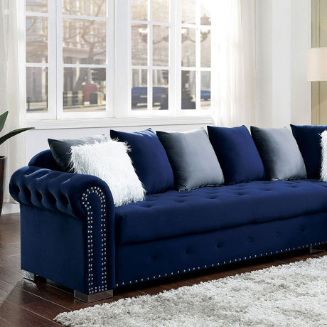 Wilmington - Sectional - Blue - Home Elegance USA