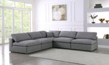 Serene - Cloud 5 Piece Modular Sectional - Grey - Home Elegance USA