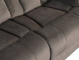 Global United Reclining Transitional Microfiber Fabric Loveseat