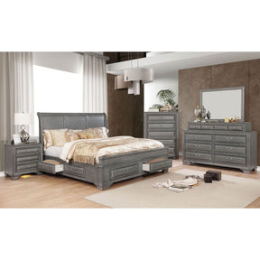 Katherine - 4 Piece Queen Bedroom Set - Gray
