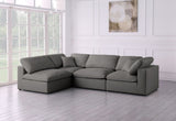 Plush - Cloud Modular Sectional 4 Piece - Grey - Home Elegance USA