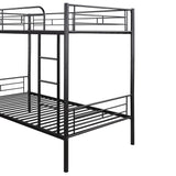 Twin Over Twin Metal Bunk Bed (Black) ( old sku: MF189201BAA ) - Home Elegance USA