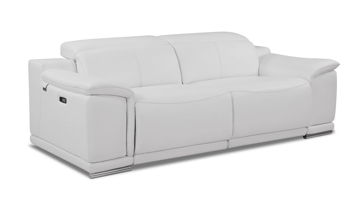 Global United Genuine Italian Leather Power Reclining Sofa