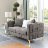 Deepth 35", length 85" weave sofa ,contemporary new concept sofa.handcrafted weave sofa. 3 seater | Home Elegance USA