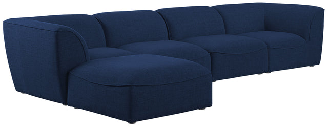 Miramar - Modular Sectional 5 Piece - Navy - Modern & Contemporary - Home Elegance USA