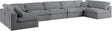 Serene - Cloud Modular Sectional 7 Piece - Grey