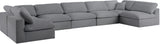 Serene - Cloud Modular Sectional 7 Piece - Grey - Home Elegance USA