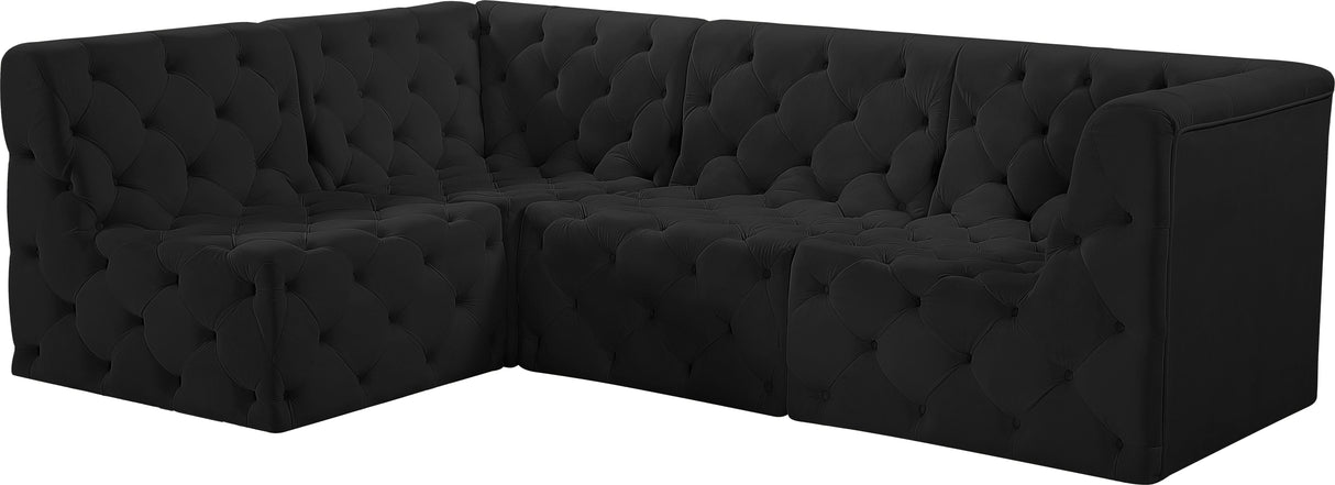 Tuft - Modular Sectional 4 Piece - Black - Home Elegance USA