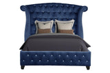 Sophia Queen bed Blue - Home Elegance USA