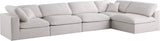 Plush - Cloud Modular Sectional 5 Piece - Cream - Home Elegance USA