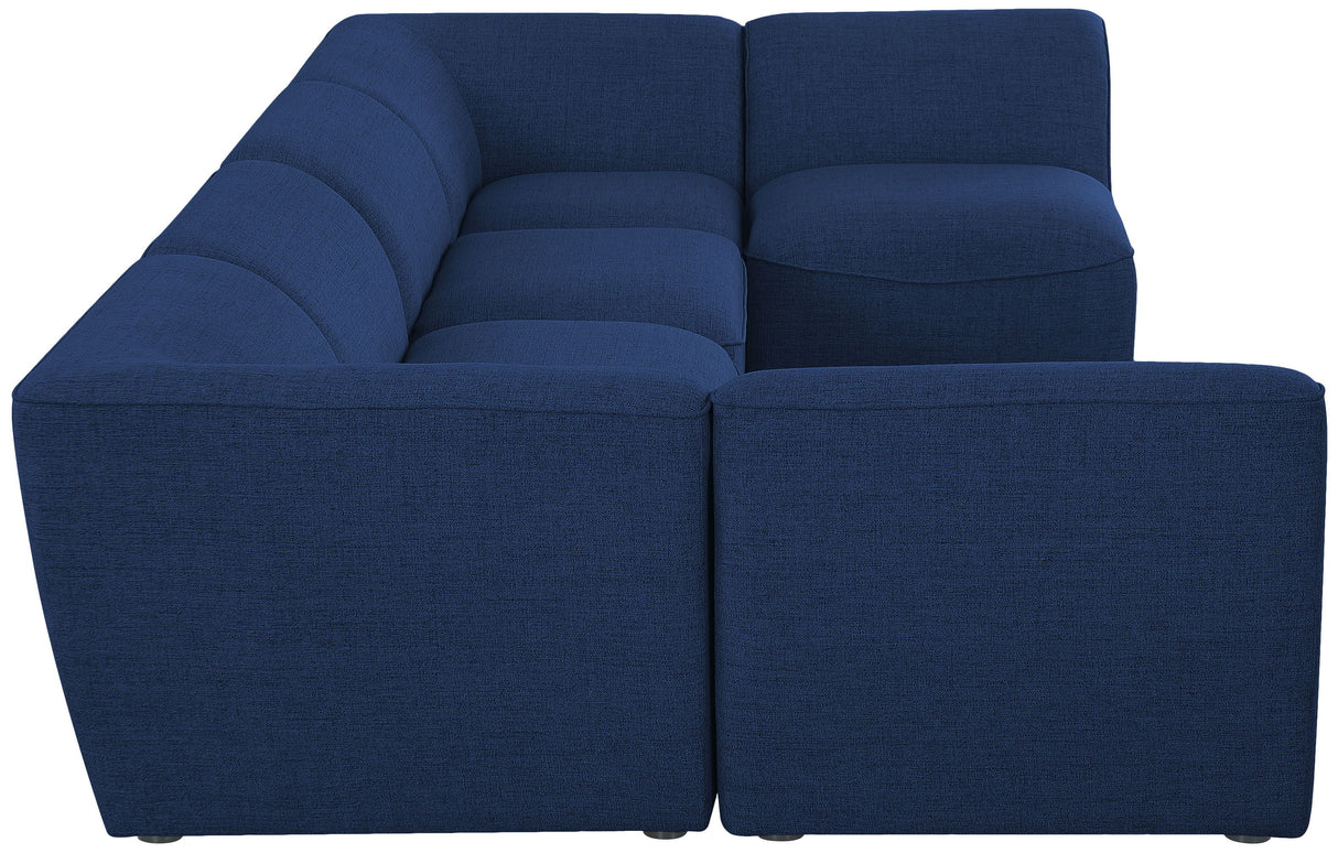 Miramar - Modular Sectional 6 Piece - Navy - Home Elegance USA