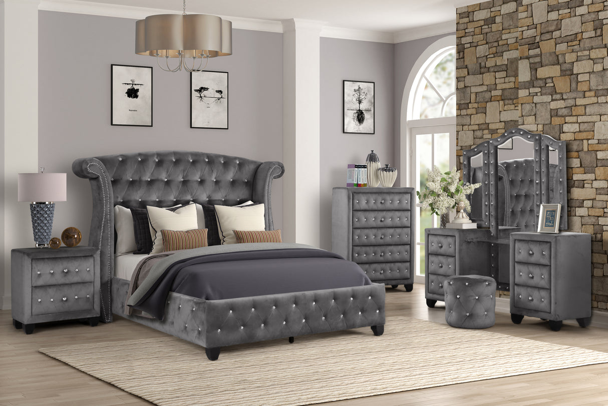 Sophia Chest Gray - Home Elegance USA