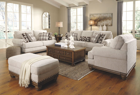 Harleson - Wheat - 4 Pc. - Sofa, Loveseat, Chair And Half, Ottoman - Home Elegance USA