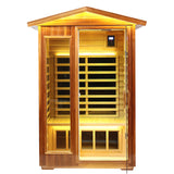 Two-person far-infrared outdoor sauna - Home Elegance USA