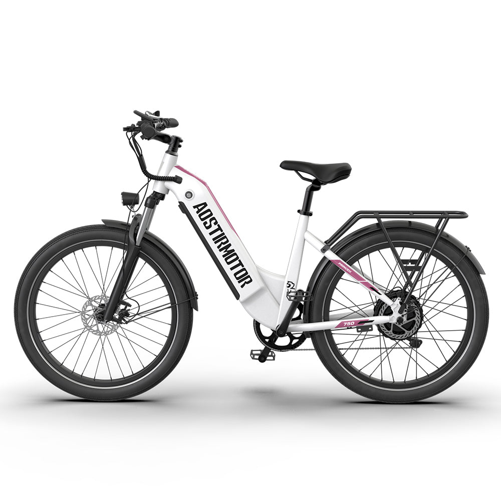 AOSTIRMOTOR new pattern 26" 750W Electric Bike Fat Tire 52V15AH Removable Lithium Battery for Adults - W1155106318 - Home Elegance USA - 1