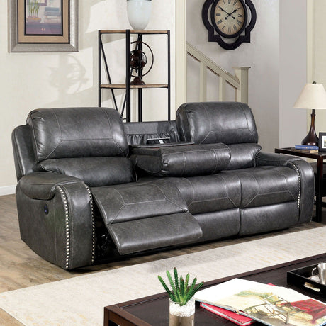 Walter - Power Sofa & Loveseat - Gray - Home Elegance USA