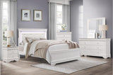 Homelegance - Lana 5 Piece Queen Bedroom Set In White - 1556W-1-5Set