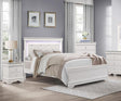Lana 3 Piece Eastern King Bedroom Set In White 1556Wk-1Ek-3Set | Homelegance