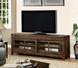 Hopkins - 7Tv Console - Wire Brushed Dark Walnut - Home Elegance USA