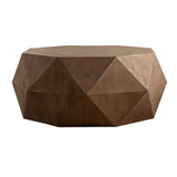 38"Three - dimensional Embossed Pattern Design American Retro Style Coffee Table | Home Elegance USA