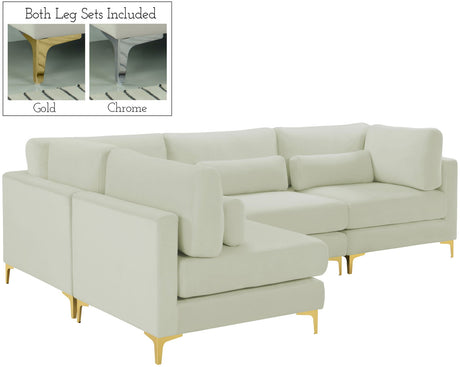 Julia - Modular Sectional 4 Piece - Cream - Home Elegance USA