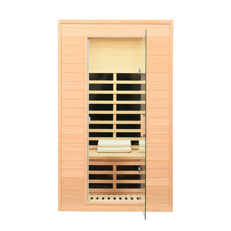 Hemlock far infrared one person indoor sauna room