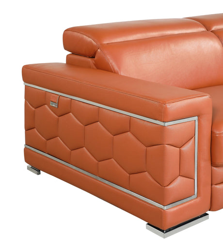 Top Grain Italian Leather Chair - Home Elegance USA