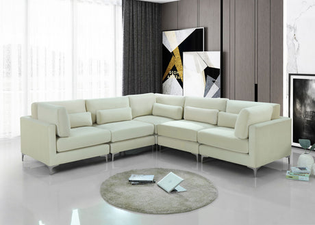 Julia - Modular Sectional - Cream - Fabric - Home Elegance USA