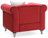 Glory Furniture Raisa G869A-C Chair , BURGUNDY - Home Elegance USA