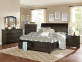 Traditional Design Bedroom Furniture 1pc Chest of 5x Drawers Grayish Brown Finish Wooden Furniture - Home Elegance USA