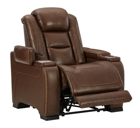 The Man-den - Mahogany - 3 Pc. - Power Sofa, Loveseat, Recliner - Home Elegance USA