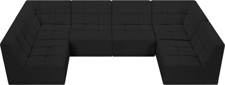 Relax - Modular Sectional 6 Piece - Black - Home Elegance USA