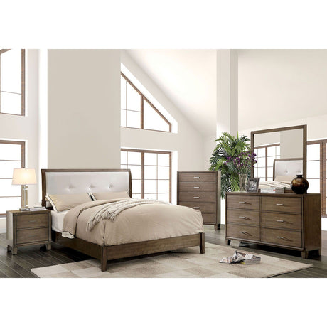 Enrico - 5 Piece Queen Bedroom Set With Chest - Gray - Home Elegance USA