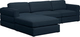 Beckham - Modular Sectional 4 Piece - Navy - Home Elegance USA