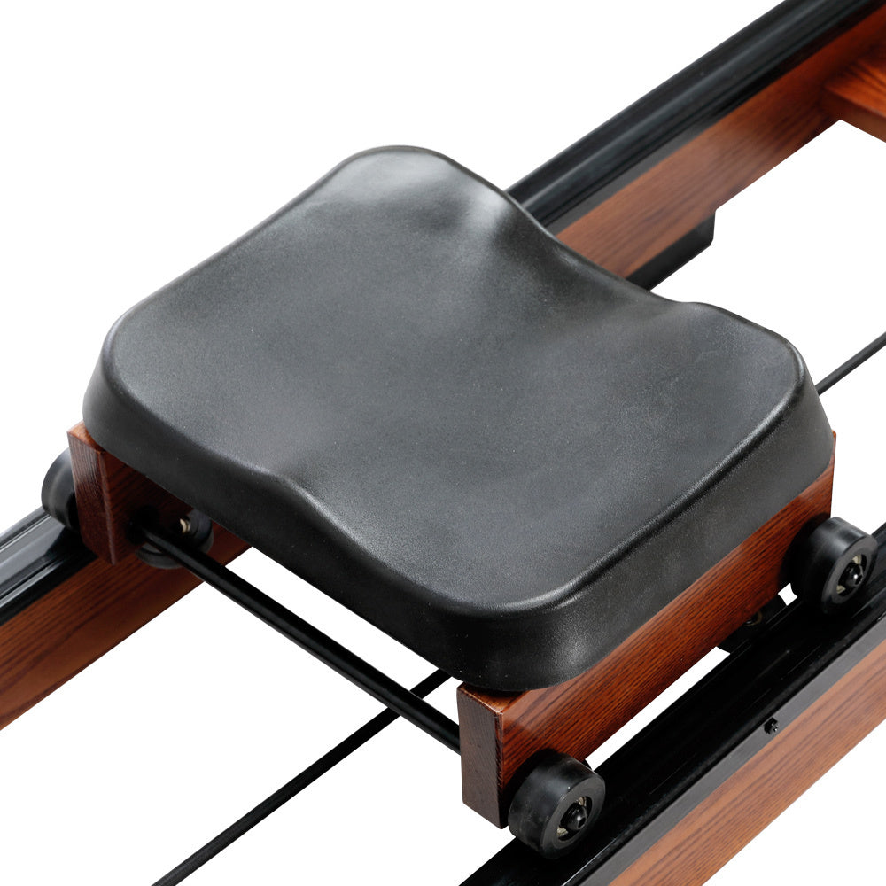 Water Rowing Machine, Wood Water Rower with LED Monitor Water Resistance Wooden Rower Machine for home Use Capacity
