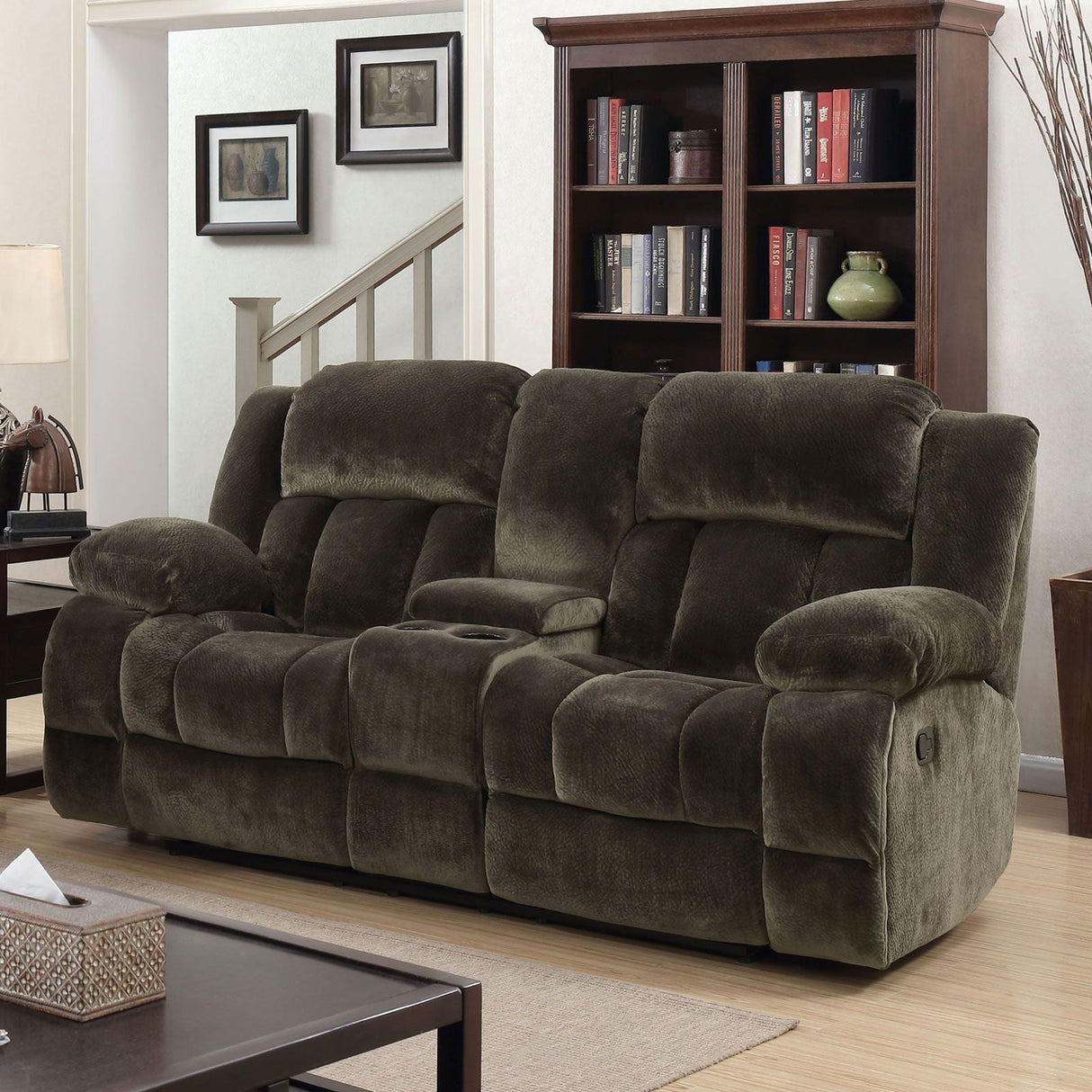 Sadhbh - Sofa & Loveseat - Dark Brown - Home Elegance USA