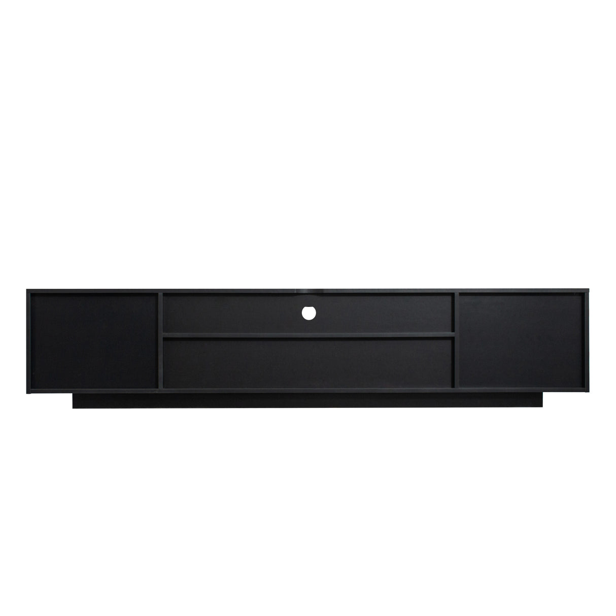 TV Cabinet Wholesale, Black TV Stand with Lights, Modern LED TV Cabinet with Storage Drawers, Living Room Entertainment Center Media Home Elegance USA