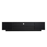 TV Cabinet Wholesale, Black TV Stand with Lights, Modern LED TV Cabinet with Storage Drawers, Living Room Entertainment Center Media Home Elegance USA