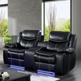 Sirius - Sofa & Love Seat & Chair - Black - Home Elegance USA