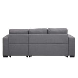 Jacop - Sectional Sofa - Dark Gray Fabric - Home Elegance USA