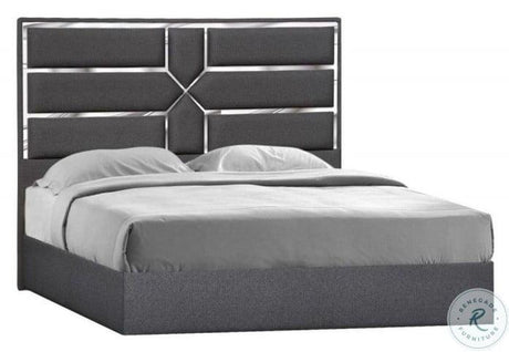 Da Vinci Queen Bed In Charcoal - 18730Q | J&M