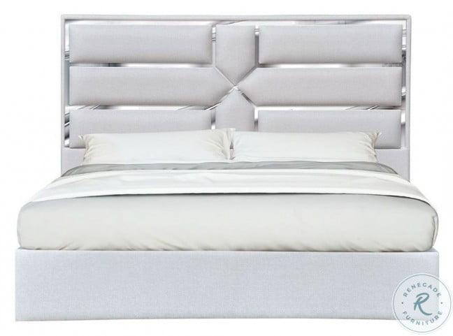 Da Vinci Queen Bed In Silver Grey - 18731Q | J&M | Home Elegance USA