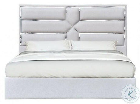 Da Vinci King Bed In Silver Grey - 18731K | J&M | Home Elegance USA