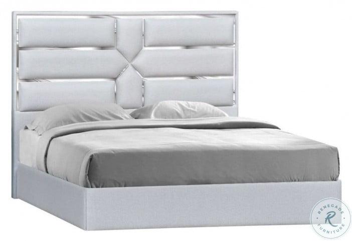 Da Vinci Queen Bed In Silver Grey - 18731Q | J&M | Home Elegance USA
